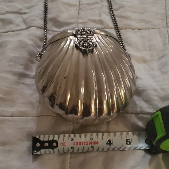 Vintage/antique 1920s Art deco clam shell purse - Picture 7 of 8